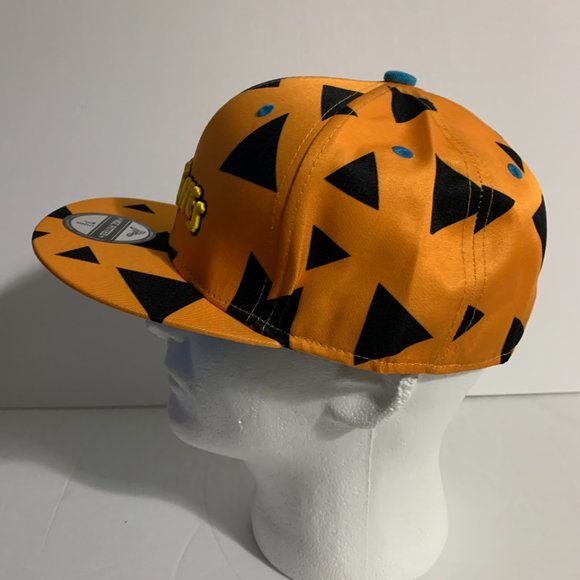 Headgear Classics Hat HGC Fitted Flintstones 1960 Fred Orange Black Cap 7 3/8 - Picture 3 of 8